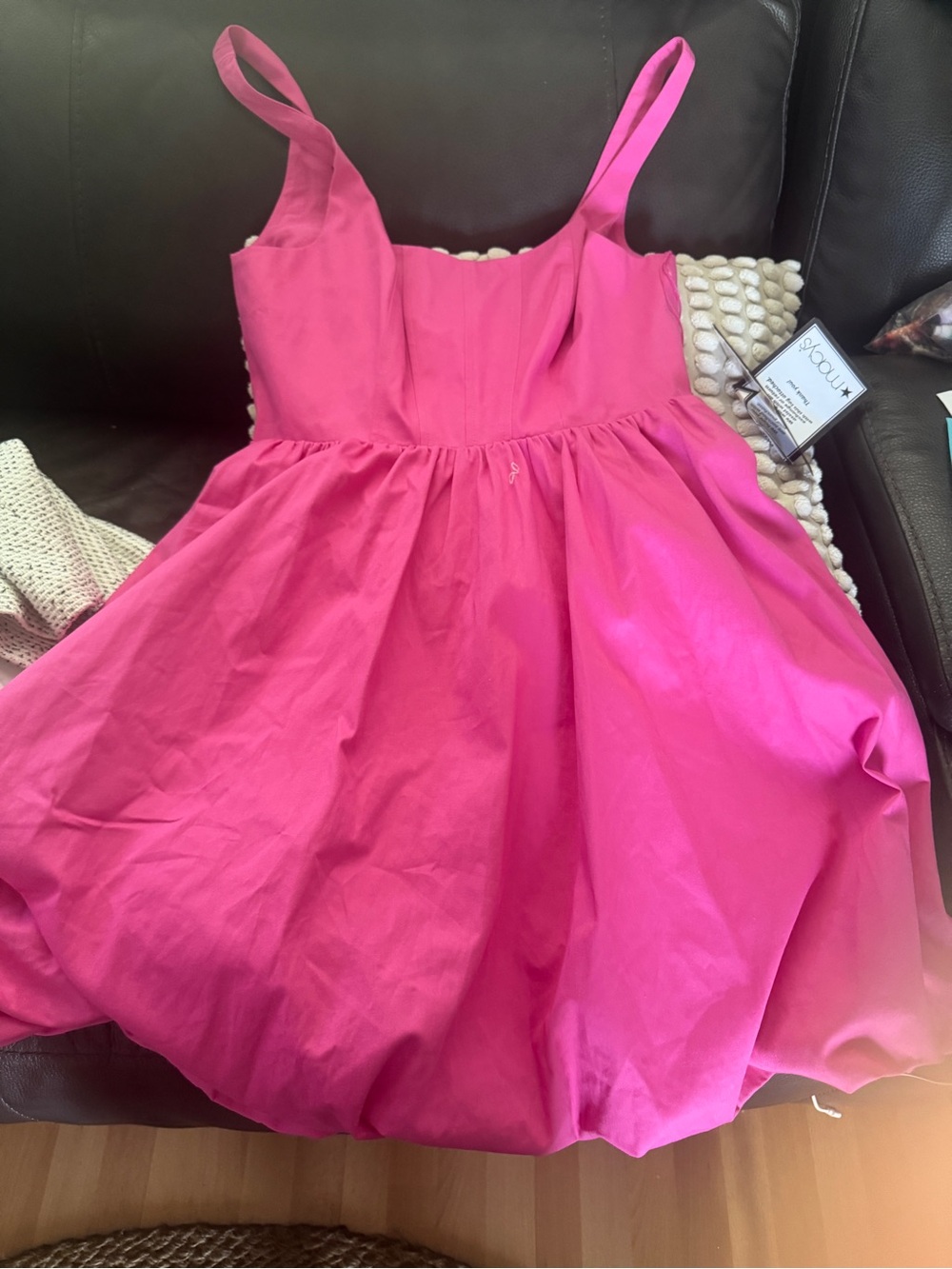 Adrianna Papell Hot Pink Girls Fit-and-Flare Party Dress
